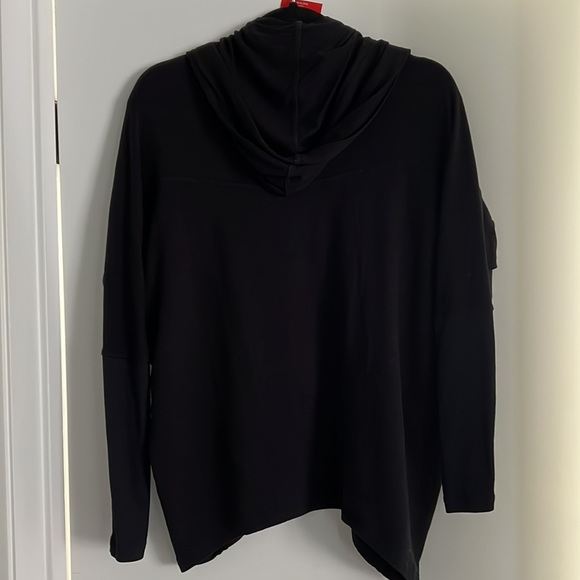 Splits59 Pure Barre black open front hoodie cardigan sweater - Picture 5 of 5